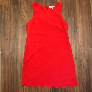 Red Monteau A- line Mini Dress